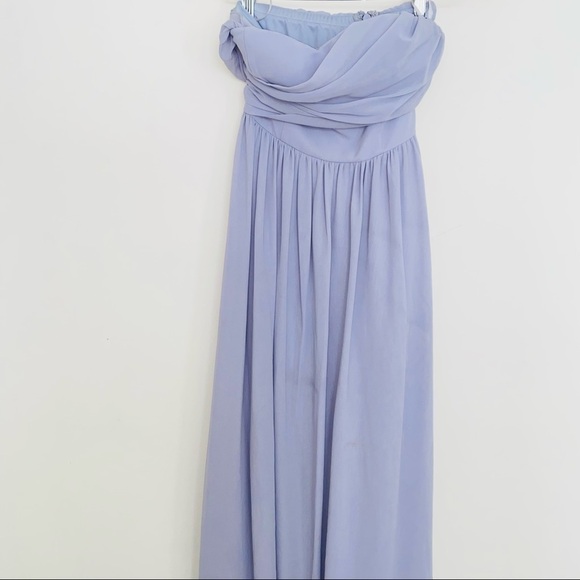 Lulu's Royal Engagement Strapless Lavender Maxi Dress Size Small - Picture 7 of 7